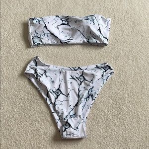 Marble bikini set